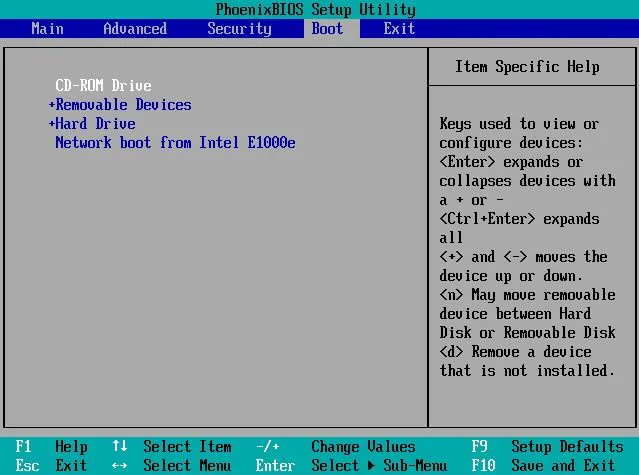 Ingrese a la configuración del BIOS