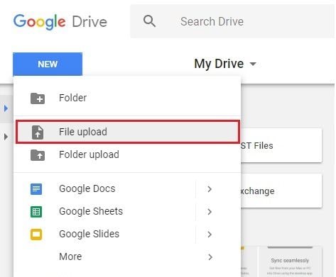 pilih upload file untuk membuka file psd