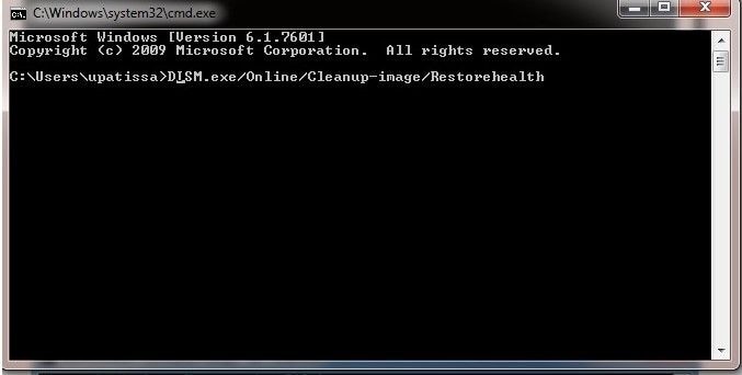 Identify corrupted file with CMD.