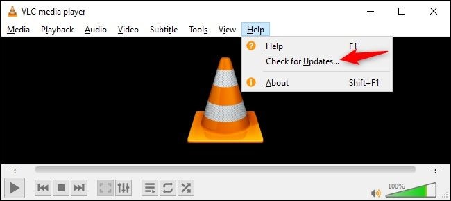 actualice vlc player