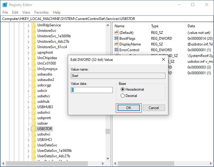 close edit dword box in windows