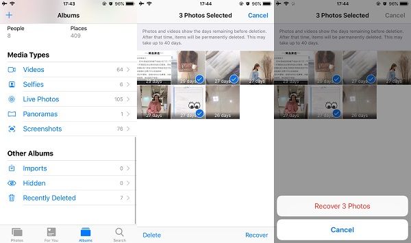 Как восстановить фото на айфоне после удаления из недавно удаленных на телефоне