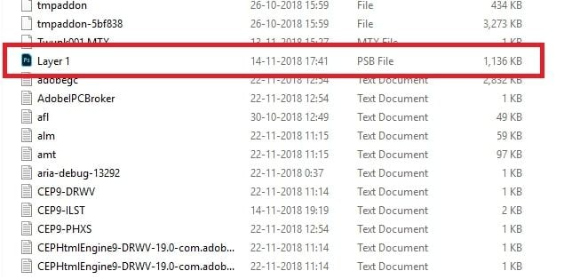 recover psb temp folder