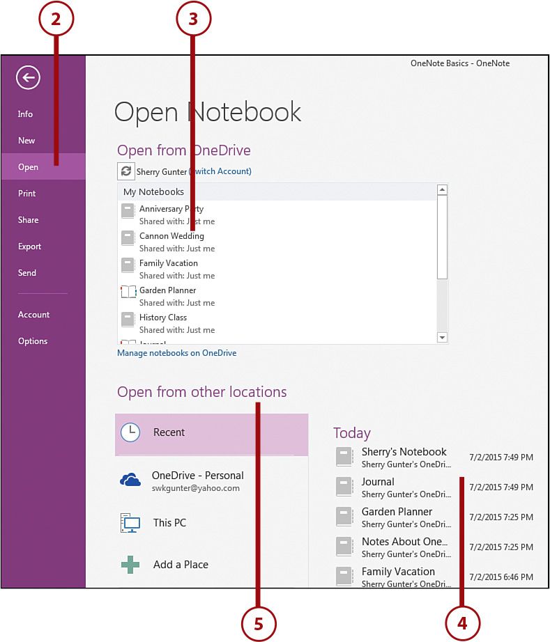 reopen closed onenote notebook 1