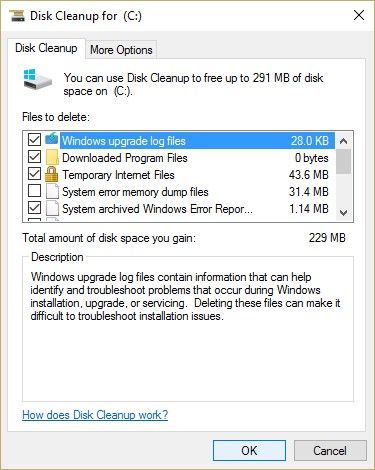 run disk cleanup 5