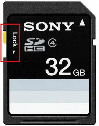 slide lock sd card