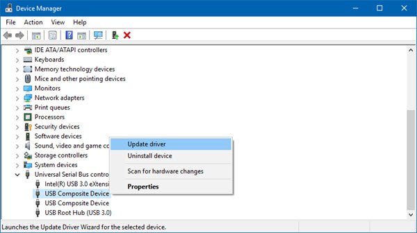Actualizar los controladores de dispositivos en Windows 10.