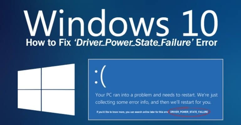 driver power state failure error