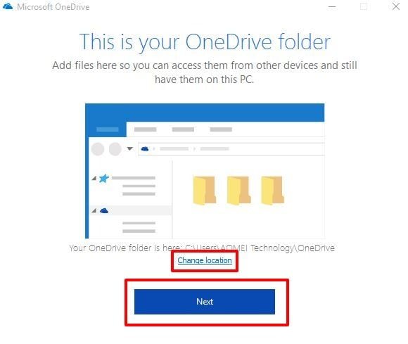 onedrive-folder-location