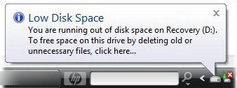 low-disk-space-error