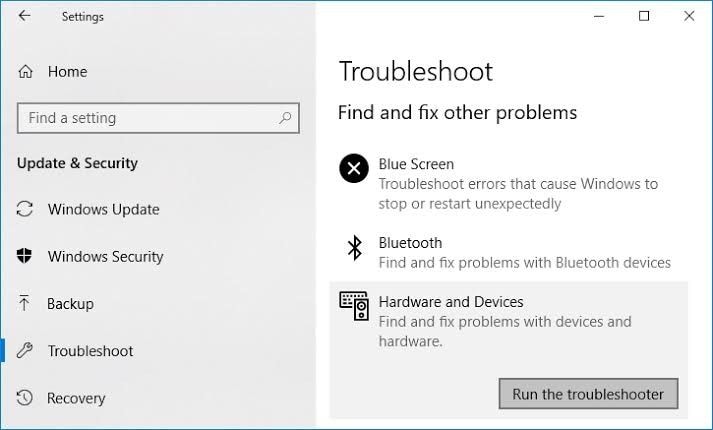 troubleshooting hardware and devices 2