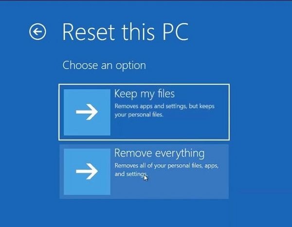 Windows PC zurücksetzen