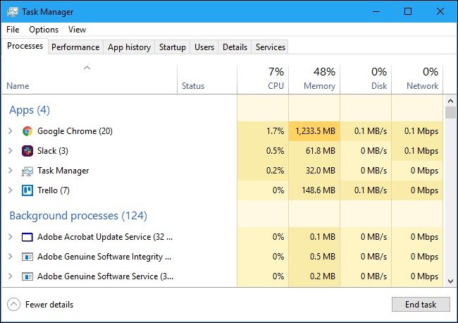 end task with task manager