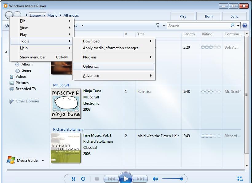 windows media player avi codec windows 7