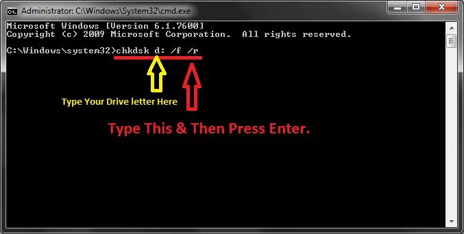 chkdsk commands