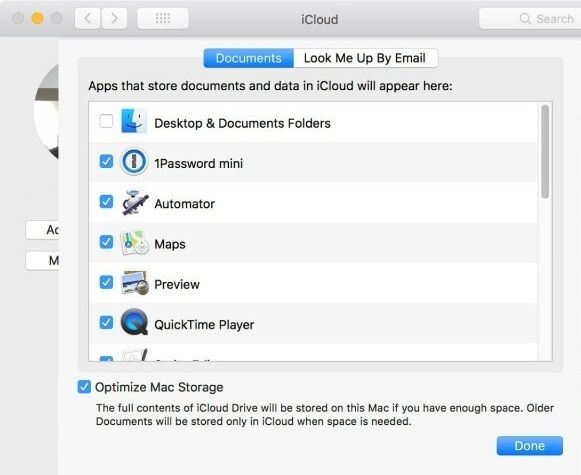 Disable Documents Folder in iCloud