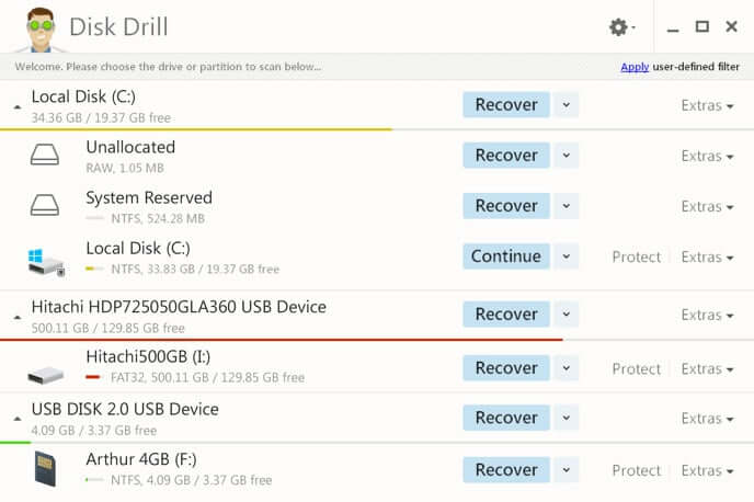 disk drill free recovery software for Windows 10
