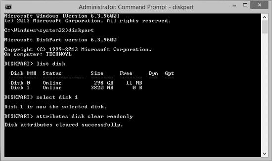 displaying command prompt