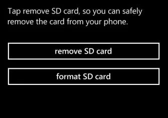 حدد تنسيق بطاقة sd