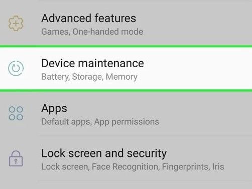 select device maintenance