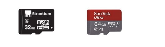 SD card speed class 6 and 10