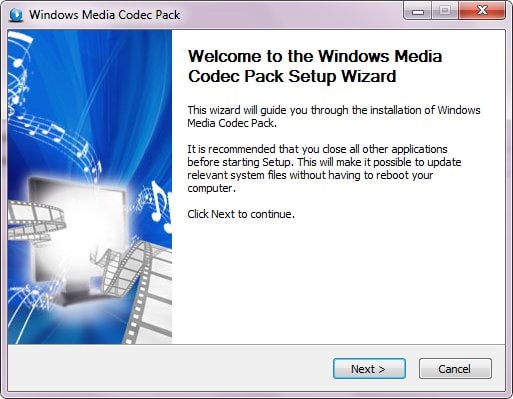 Paquete de códecs de Windows Media