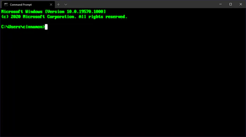 command prompt