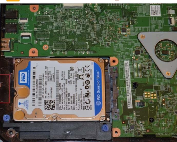 locate a dead laptop hard drive