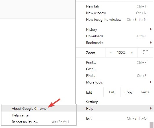 update your google chrome