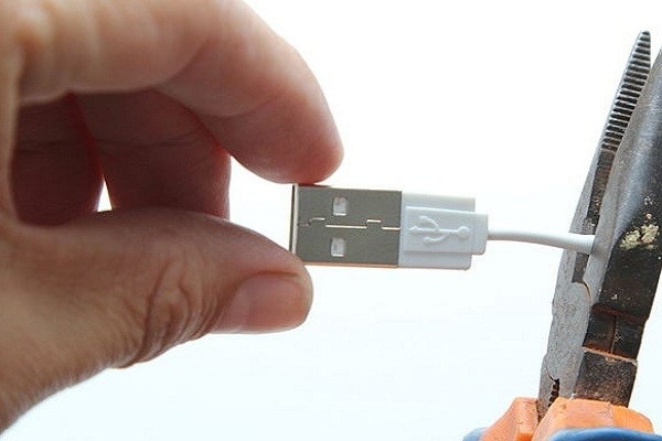 cut the usb cable