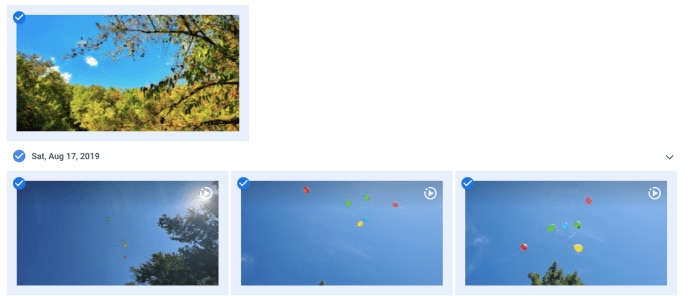 Wählen Sie Google Fotos zum Löschen