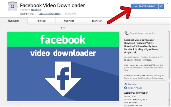 download facebook video downloader extension
