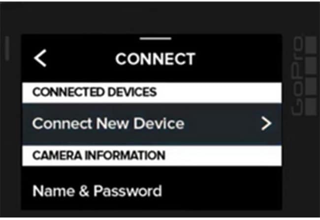 select connect a new device