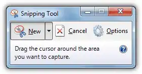 open windows snipping tool