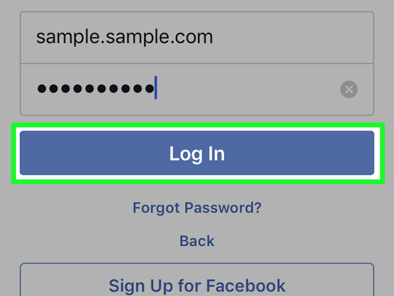 facebook login