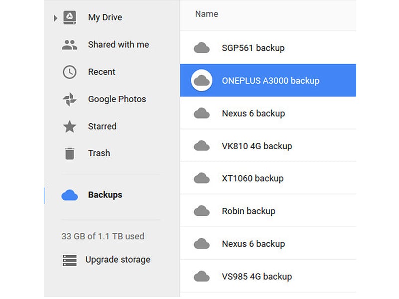 google drive backup