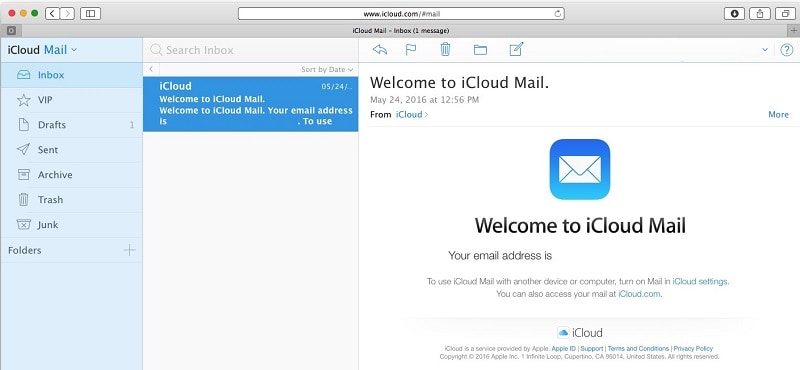 Recursos do Email iCloud
