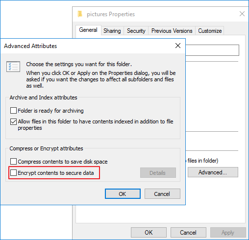 Encriptar en Windows 10