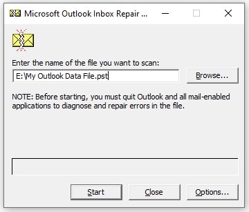 OST-Datei reparieren in MS Outlook Inbox Repair