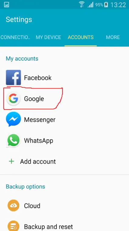 accedere agli account Google