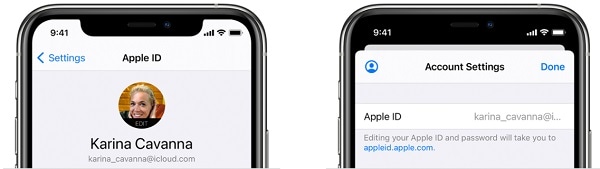 Apple ID on iPhone