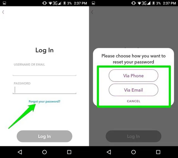 sign up for snapchat without phone number