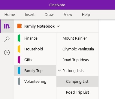finding onenote notebook by reopening closed notebooks