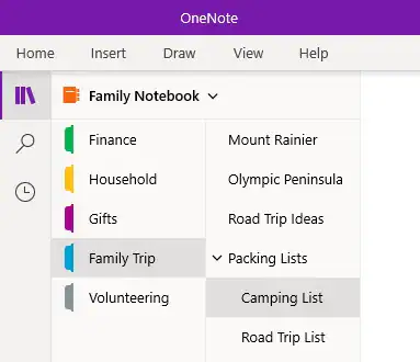  trovare il blocco note di onenote riaprendo i blocchi note chiusi