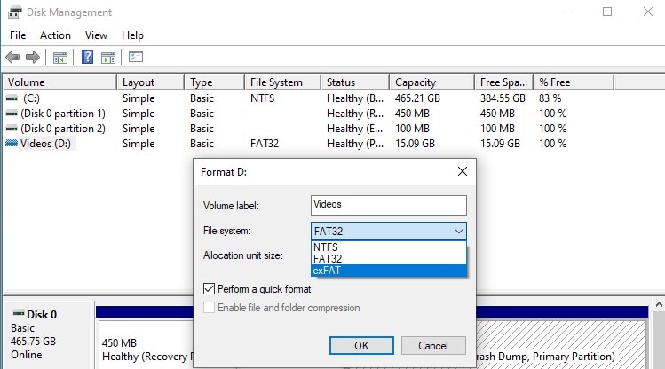 Что означает файловая система RAW?