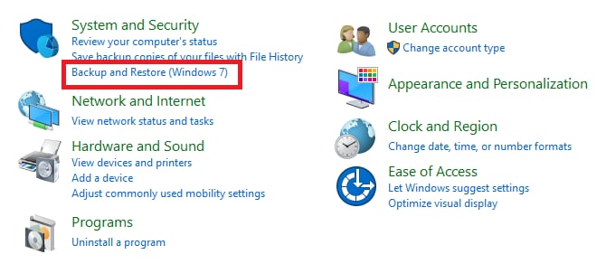Backup dan Restore (Windows 7)