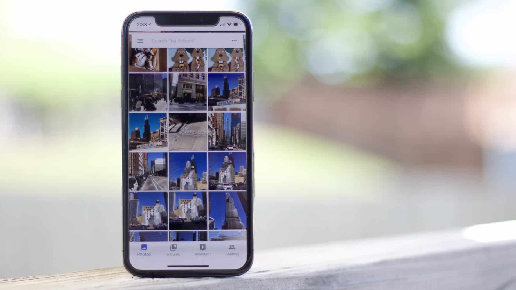 Select photos in Google Photos to share