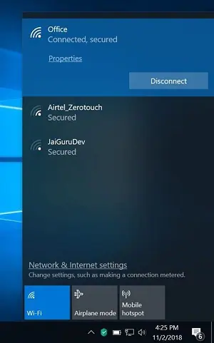 Windows Check Network Connection