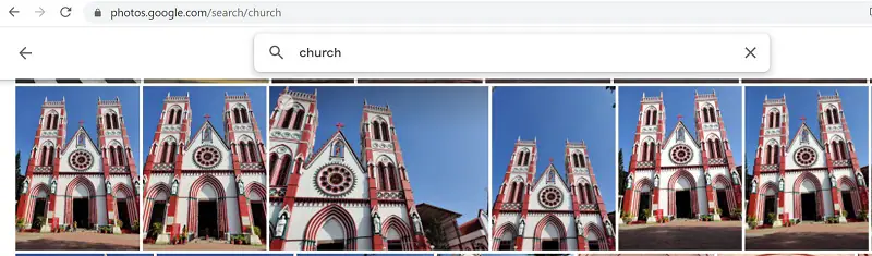 Google Photos Smart Search