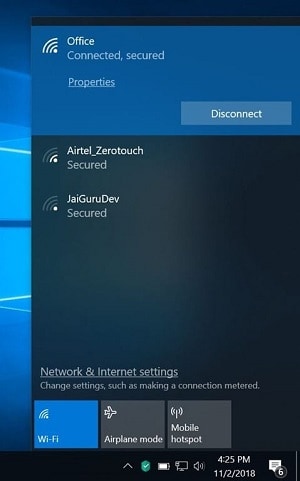 Windows Network Status